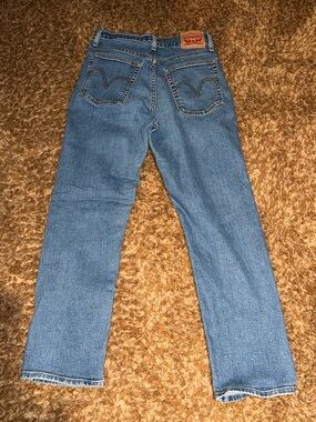 Levi's Blue Straight Leg Denim Jeans